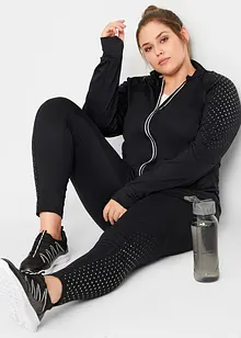 Gilet sweat thermo avec imprimé réfléchissant, bonprix