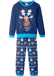 Kinder Pyjama mit Weihnachtsmotiv und Bio-Baumwolle (2-tlg.), bonprix