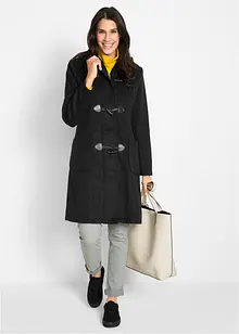 Manteau duffle-coat en laine mélangée, bonprix