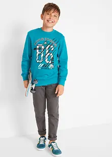 Jungen Sweatshirt (2er-Pack) aus Bio Baumwolle, bonprix