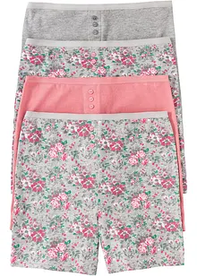 Lot de 4 boxers femme longs taille haute, bonprix