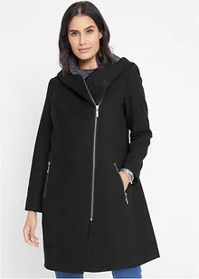 Longjacke mit schrägem Reißverschluss, bonprix