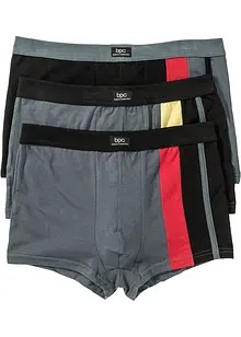 Lot de 3 boxers taille élastiquée, bonprix