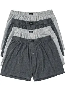 Lockere Jersey Boxershorts (4er Pack), bonprix