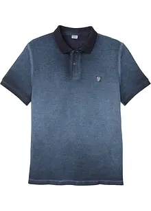 Polo en maille piquée, aspect délavé, bonprix