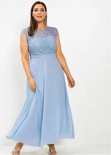 Robe longue de soirée à dentelle, bonprix