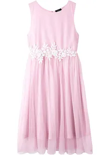 Midikleid  mit Spitzenbesatz, bonprix
