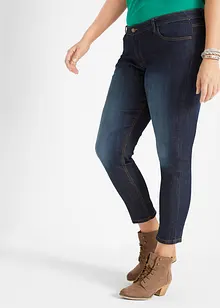 Jean slim taille mi-haute, cropped, bonprix