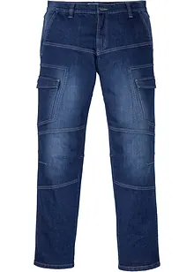 Regular Fit Cargo-Stretch-Jeans, Straight, bonprix