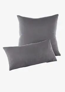 Lot de 2 housses de coussin en jersey, bonprix