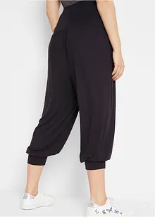 Pantalon sarouel à taille confortable, longueur 3/4, bonprix