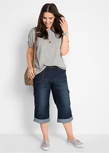 Cargo Jeans, Mid Waist, Stretch, bonprix