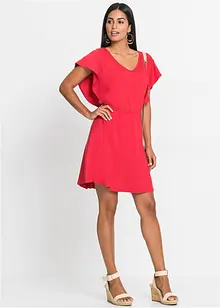 Robe en jersey à manches volantées, BODYFLIRT