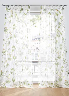 Gardine mit floralem Druck mit recyceltem Polyester (1er Pack), bonprix