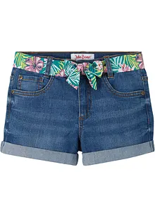 Jeans-Shorts Mid Waist, mit Gürtel, bonprix