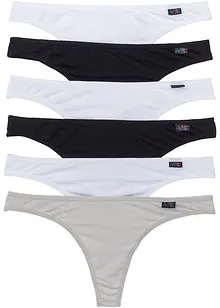 Lot de 6 strings coton, bonprix