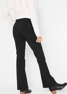 Pantalon flare en bengaline stretch avec taille ajustable, bonprix