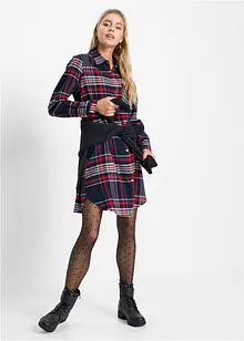 Hemdblusenkleid aus reiner Baumwolle, bonprix