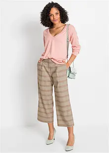 Pull col V, oversize, bonprix