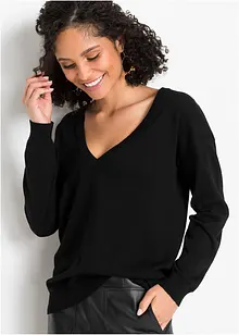 Oversize-Pullover aus Viskose- mix, bonprix