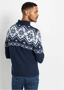 Pull coton norvégien à col roulé, bonprix