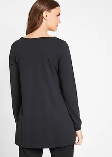 Baumwoll-Longshirt in A-Linie, bonprix