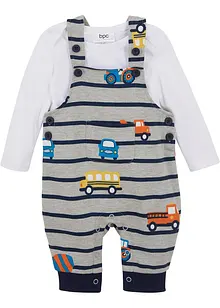 Baby Langarmbody + Sweatlatzhose (2-tlg. Set), bonprix