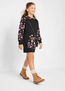 Mädchen Sweatkleid mit Kapuze, bonprix