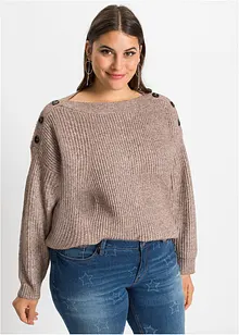 Pullover mit Knöpfen, bonprix