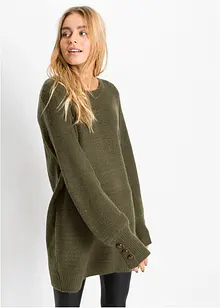 Longpullover mit Knöpfen, bonprix