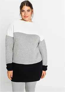 Gestreifter Long-Pullover, bonprix