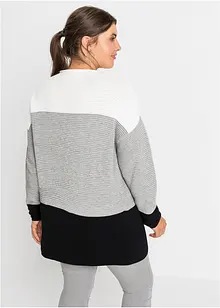 Gestreifter Long-Pullover, bonprix