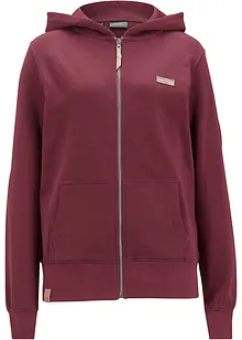 Sweat zippé à capuche, 100% coton, bonprix