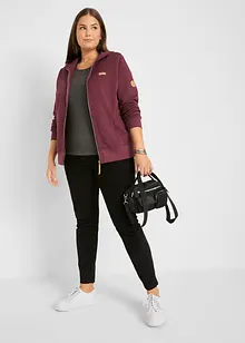 Sweat zippé à capuche, 100% coton, bonprix