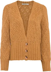 Gilet en maille à bordures larges, bonprix