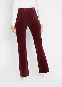 Stretch-Cord-Schlaghose mit High-Waist-Bequembund, bonprix