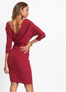 Robe en maille style cache-cœur, bonprix