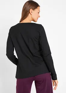 Langarmshirt mit Katzendruck, bonprix