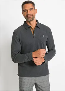 Piqué-Poloshirt, Langarm, bonprix