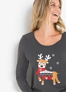 Pyjama aus reiner Bio-Baumwolle, bonprix