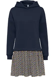 Sweatkleid in 2-in-1- Optik, bonprix