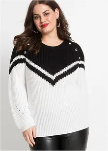 Pullover mit Knöpfen, bonprix