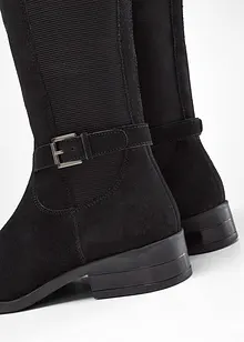 Weitschaftstiefel aus Leder, bonprix