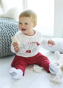 Baby Shirt+Leggings Tutu Weihnachten (2-tlg.) Bio-Baumwolle, bpc bonprix collection