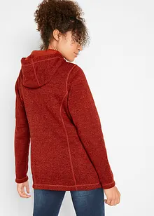 Strick-Fleecejacke mit Kapuze, bonprix