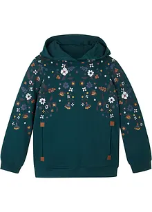 Mädchen Kapuzensweatshirt Bio-Baumwolle, bonprix