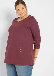 Baumwoll-Longshirt in A-Linie, bonprix