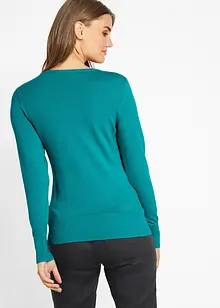 Feinstrick-Pullover mit V-Ausschnitt, bonprix