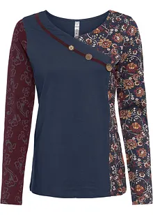 Langarmshirt mit Knöpfen, bonprix
