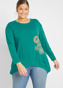 O-Shape Baumwoll-Longshirt bedruckt, bonprix